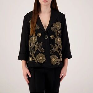 Multiples embroidered jacket NWT PL